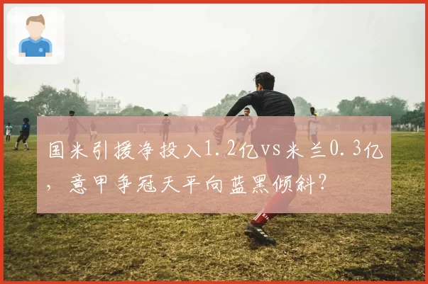 国米引援净投入1.2亿vs米兰0.3亿,意甲争冠天平向蓝黑倾斜?