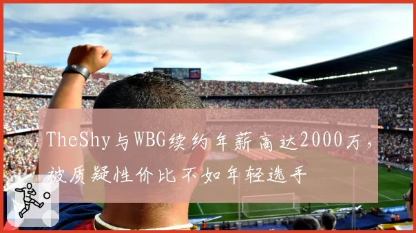 TheShy与WBG续约年薪高达2000万，被质疑性价比不如年轻选手